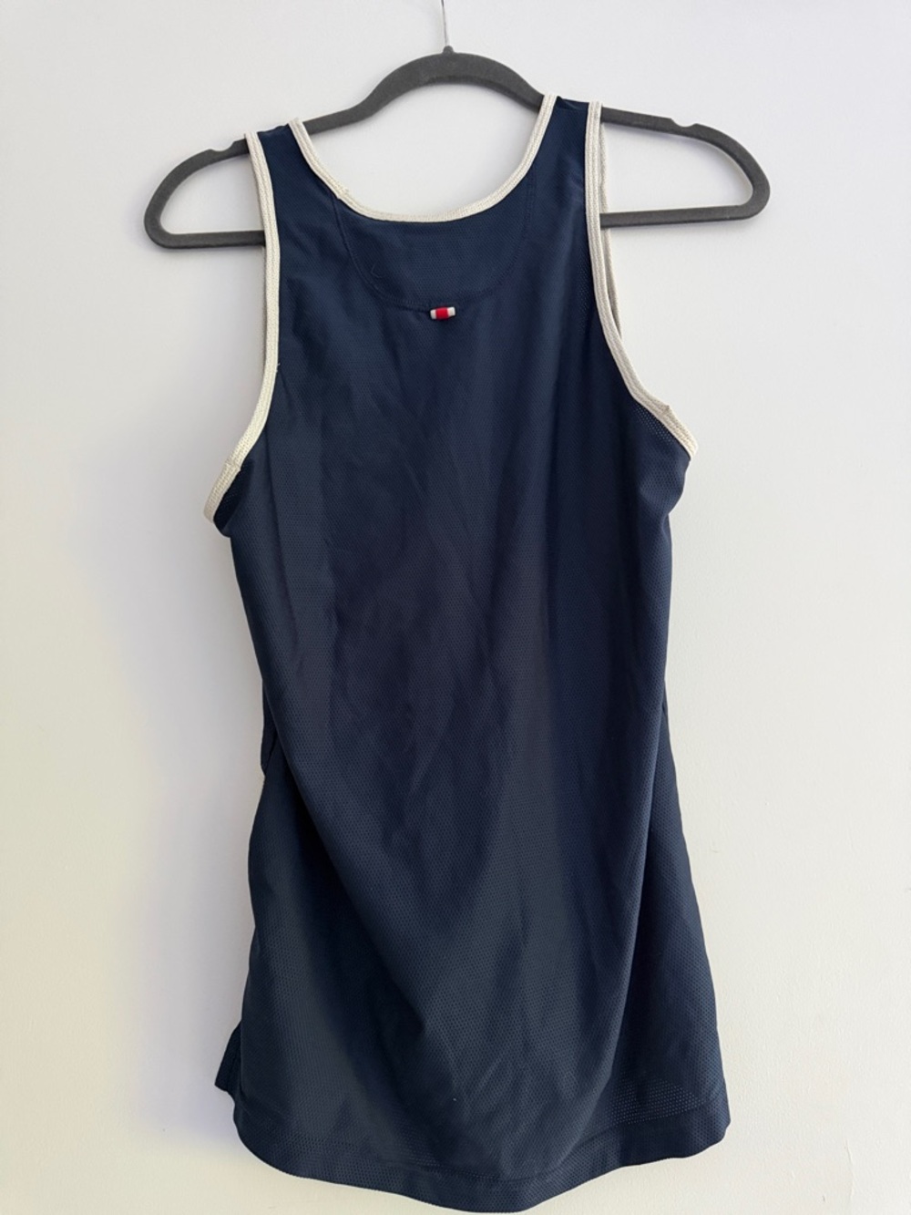 Bundle of 3 Tracksmith Men's Van Cortland Singlets in Navy, White & Burgundy - Picture 9 of 10